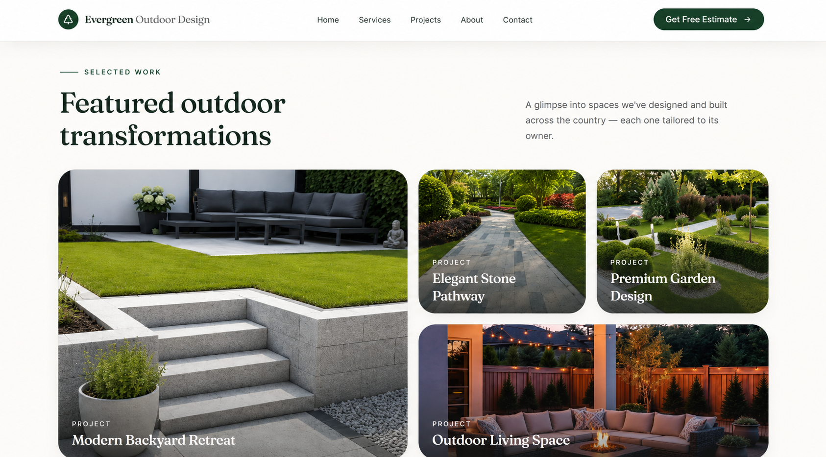 Evergreen Outdoor Essence demo screenshot